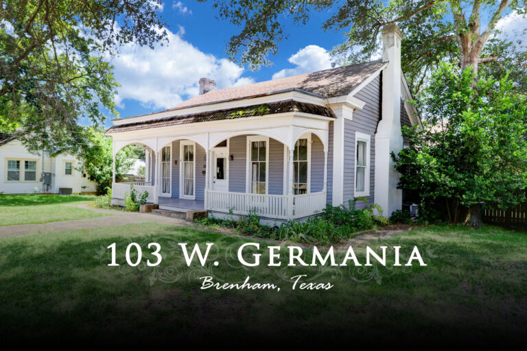 103 W. Germania Brenham, Tx 77833