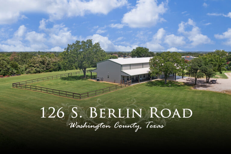 126 S. Berlin Road Brenham, Texas 77833