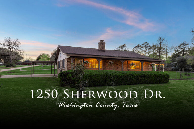 1250 Sherwood Road Brenham, Texas 77833